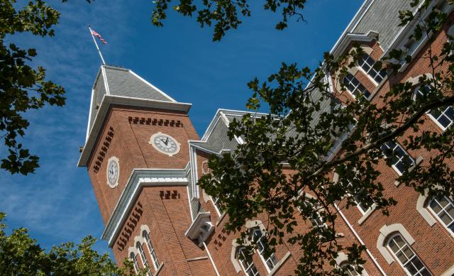 Photo of University Hall during summer