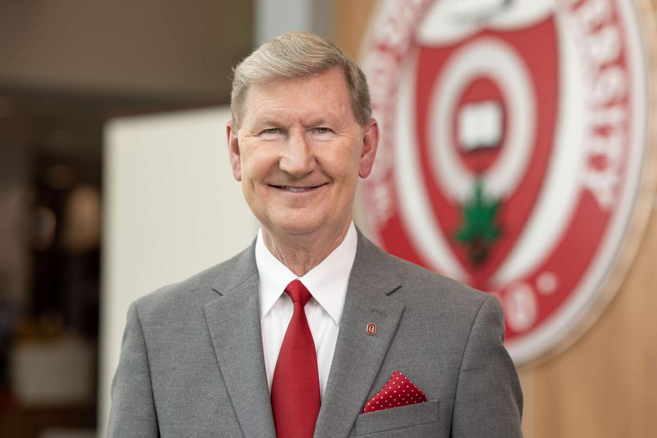 Incoming Ohio State President Walter "Ted" Carter Jr.