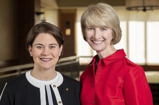 Photo of Ohio State President-elect Kristina Johnson and her wife, Veronica Meinhard