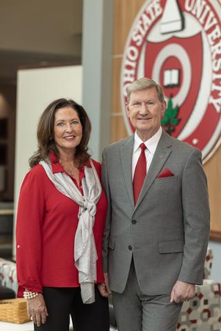 Incoming Ohio State President Ted Carter and Mrs. Lynda Carter