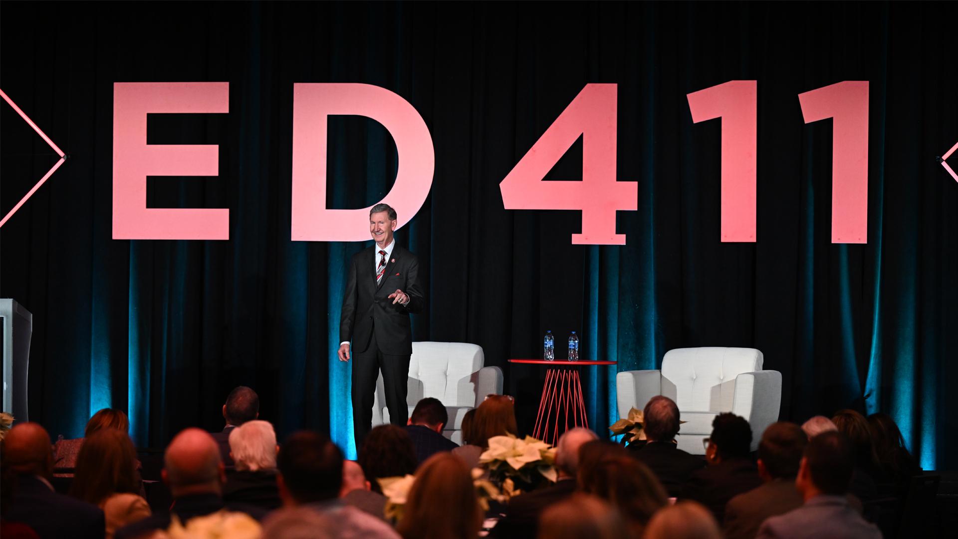 President Carter speaking at the 2025 ED411 Summit