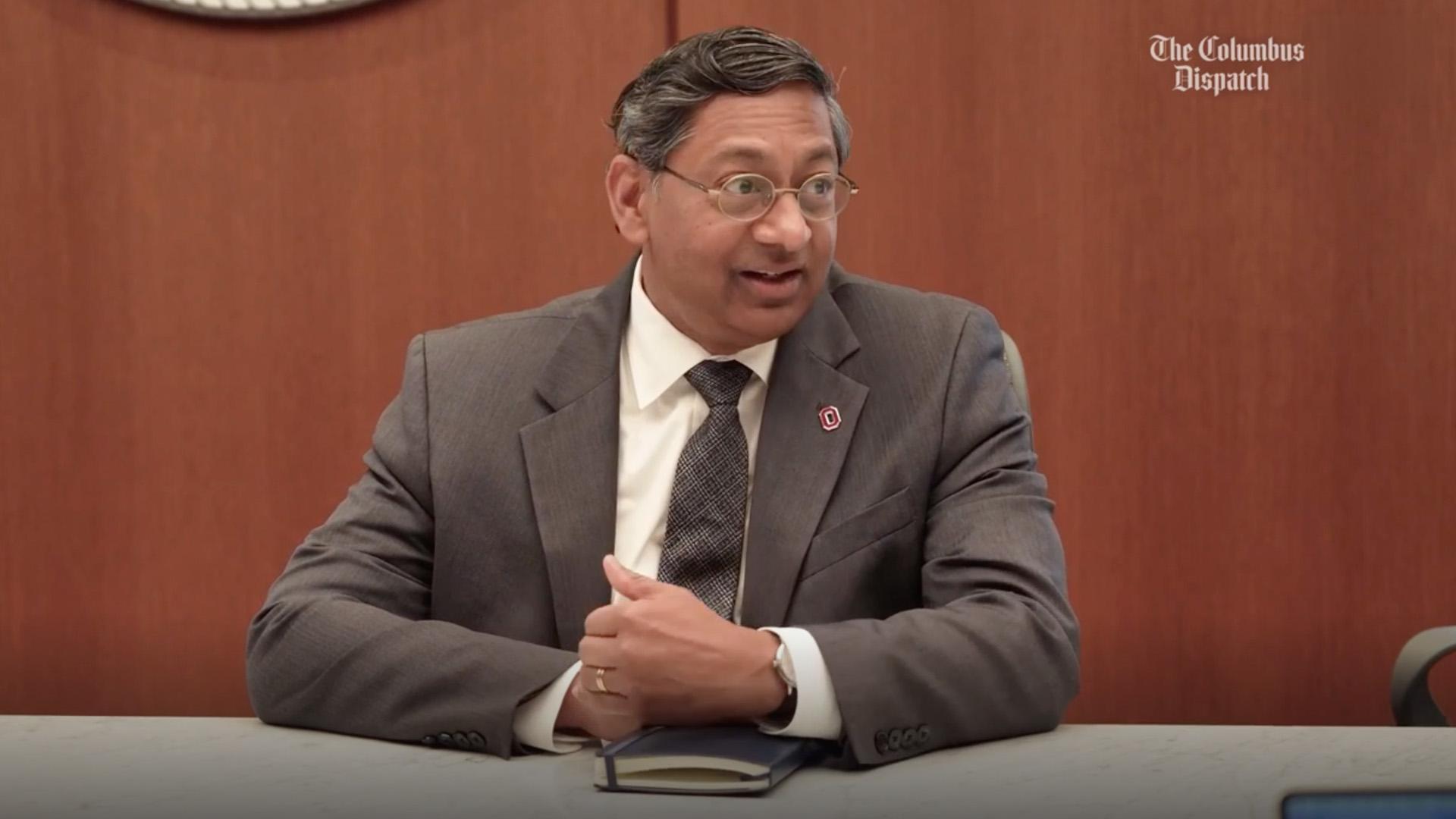 President Bellamkonda interview with the Columbus Dispatch